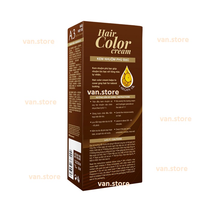 Kem Nhuộm Phủ Bạc Dưỡng Chất Thiên Nhiên M.Pros💖Kèm Chai Oxy Trợ Nhuộm + Găng Tay 💖