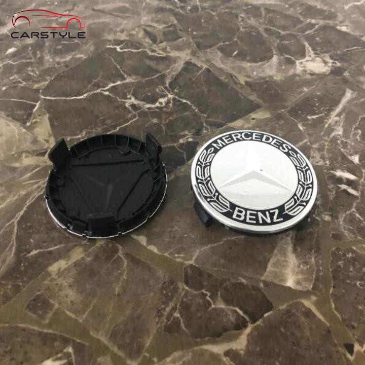 Biểu tượng Logo Mercedes Benz chụp mâm, vành, bánh xe ô tô/ Mã MDE75-1  C A B E S CLA CLS GLA GLS GLC GLE GLB 200 300 260 | BigBuy360 - bigbuy360.vn
