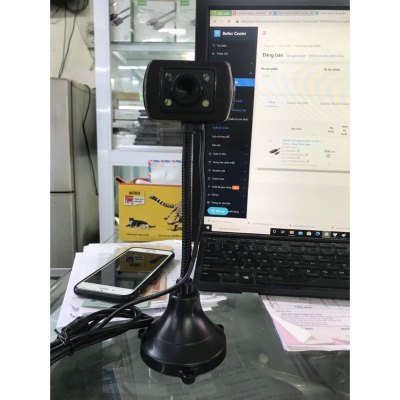 Webcam Kèm Mic Hỗ Trợ Học Trực Tuyến | BigBuy360 - bigbuy360.vn