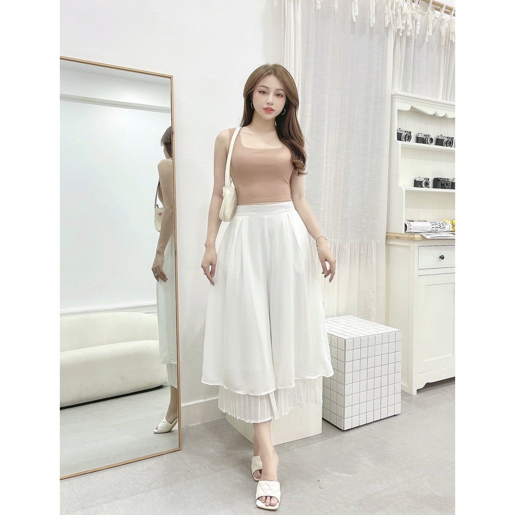 Áo sát nách croptop CRAZYTEEN thun phong nách năng động AT0117