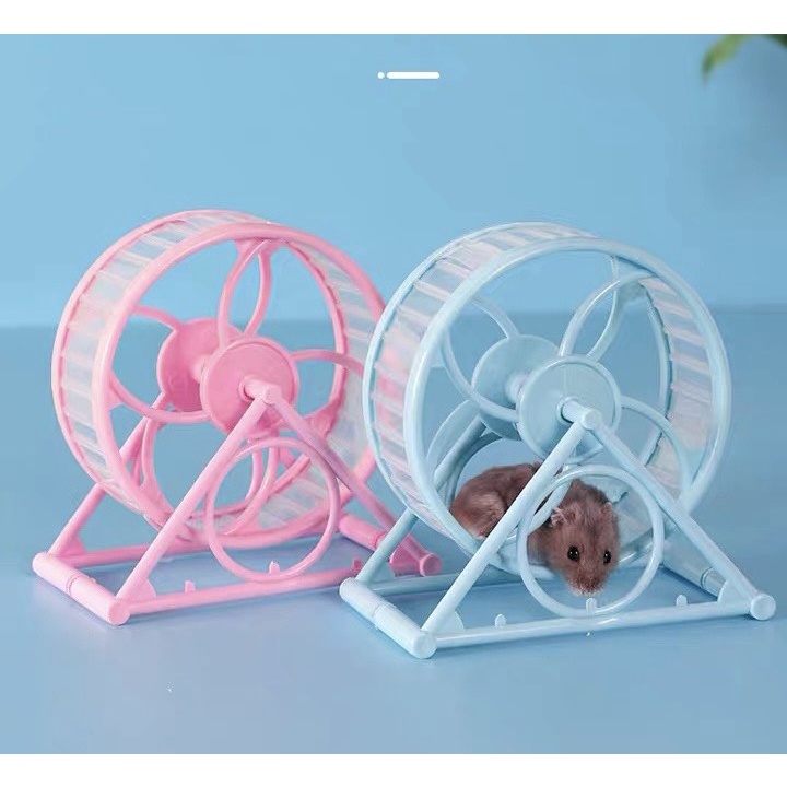Wheel chạy di động cho hamster - Vòng quay chạy Hamster có đế - Bánh xe chạy nhựa Hamster nhiều màu sắc cao cấp