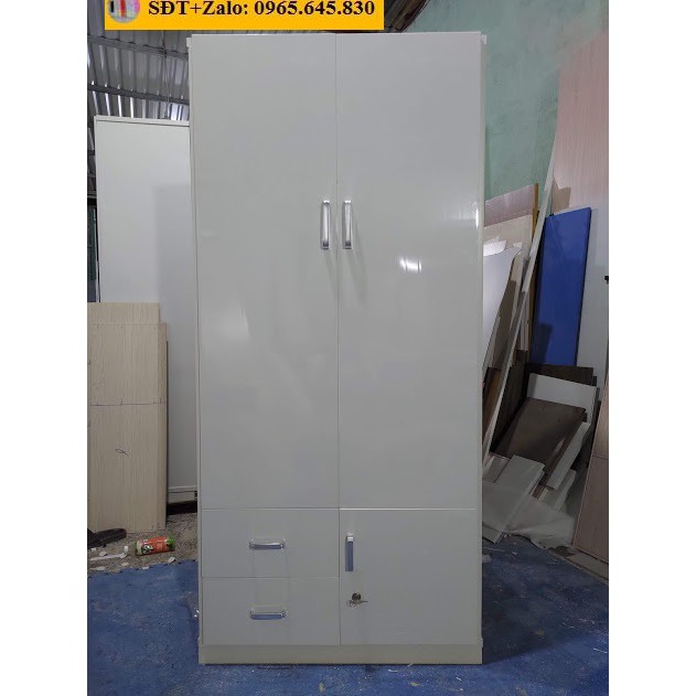 Tủ Nhựa Đài Loan 2 Cánh Màu Trắng 612
