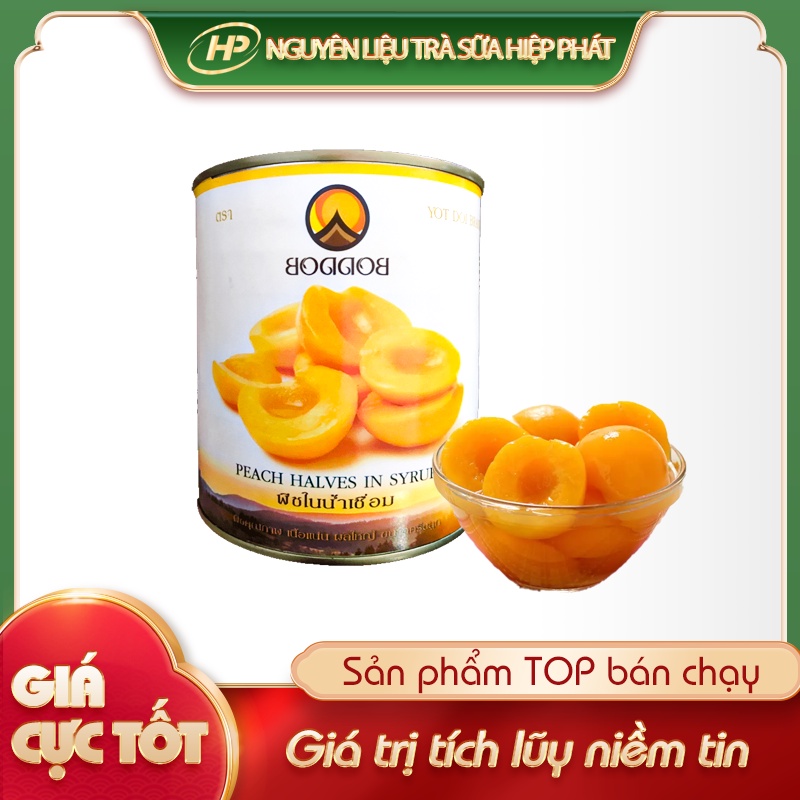 Đào ngâm BODDOB Thái Lan 820gr -  - 6954240400097 - Nguyên liệu trà sữa HIỆP PHÁT