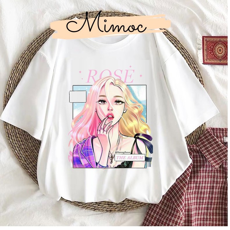 Áo thun Blackpink Unisex Made in VietNam Jennie , Jisoo, Lisa , Rose tặng kèm thẻ ảnh