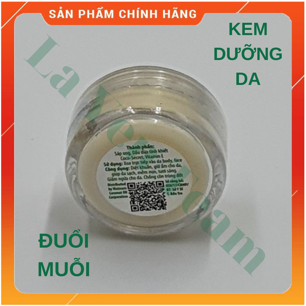 Kem Dưỡng Da Đuổi Muỗi Tinh Dầu Dừa Sáp Ong Tinh Chất Sả Chanh Coco Secret 20g