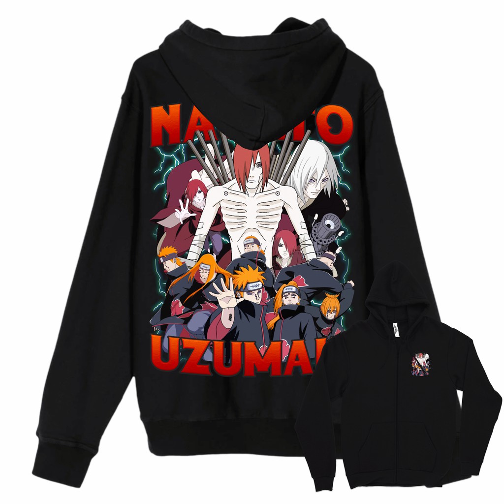 Áo Hoodie Naruto Nagato Uzumaki Akatsuki Bootleg Vol. 2