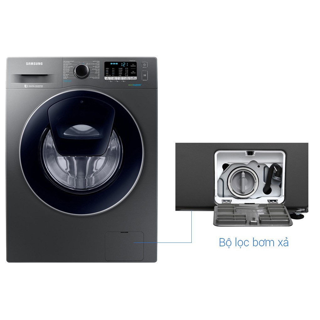Máy giặt Samsung AddWash Inverter 8.5 kg WW85K54E0UX/SV