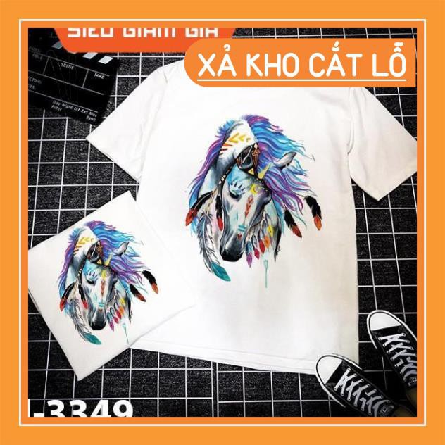 🔥XẢ HÀNG🔥 ÁO ĐÔI - Áo thun cặp in hình Ngựa 3D - LoviCouple - Có FeedBack