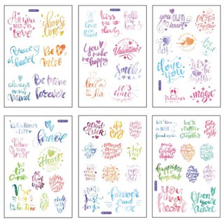 Sticker Dán Trang Trí Sổ Nhật Ký ( Nhiều Mẫu), 6 Tấm