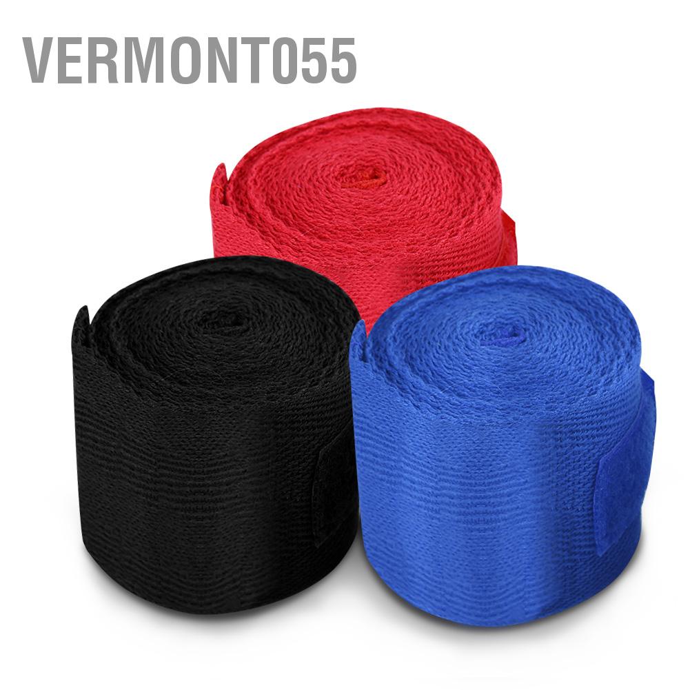 Set 2 Cuộn Băng Quấn Tay Boxing Muay Thai 3 Màu Sắc Bằng Cotton 2.5m