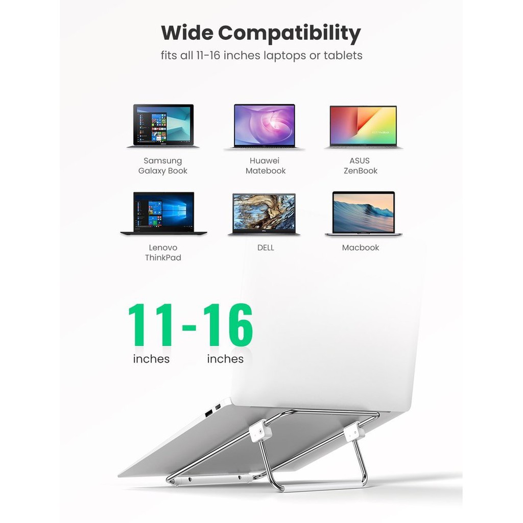Giá đỡ laptop LP230 Khung gấp gọn, thiết kế siêu nhẹ Dễ dàng điều chỉnh độ cao