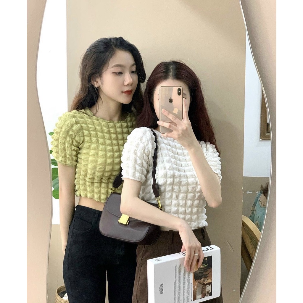 áo croptop hình xốp to cá tính
