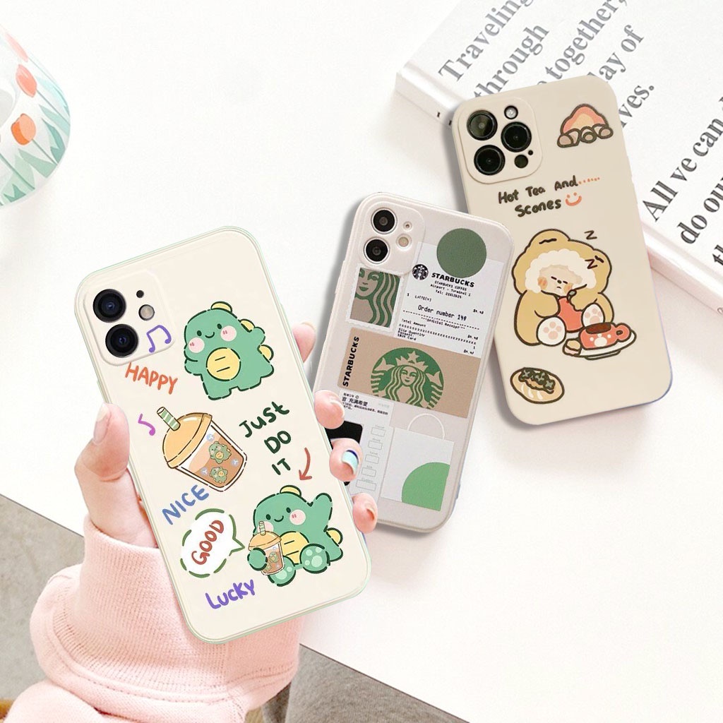 Ốp Lưng iPhone Cạnh Vuông Hàn Quốc Hot Thời Trang 6/6plus/6s/6splus/7/7plus/8/8plus/x/xr/xs/11/12/pro/max/plus/promax