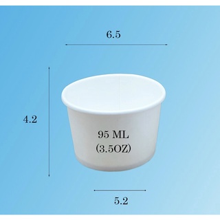 Chén giấy đựng nước chấm  95ml, có nắp