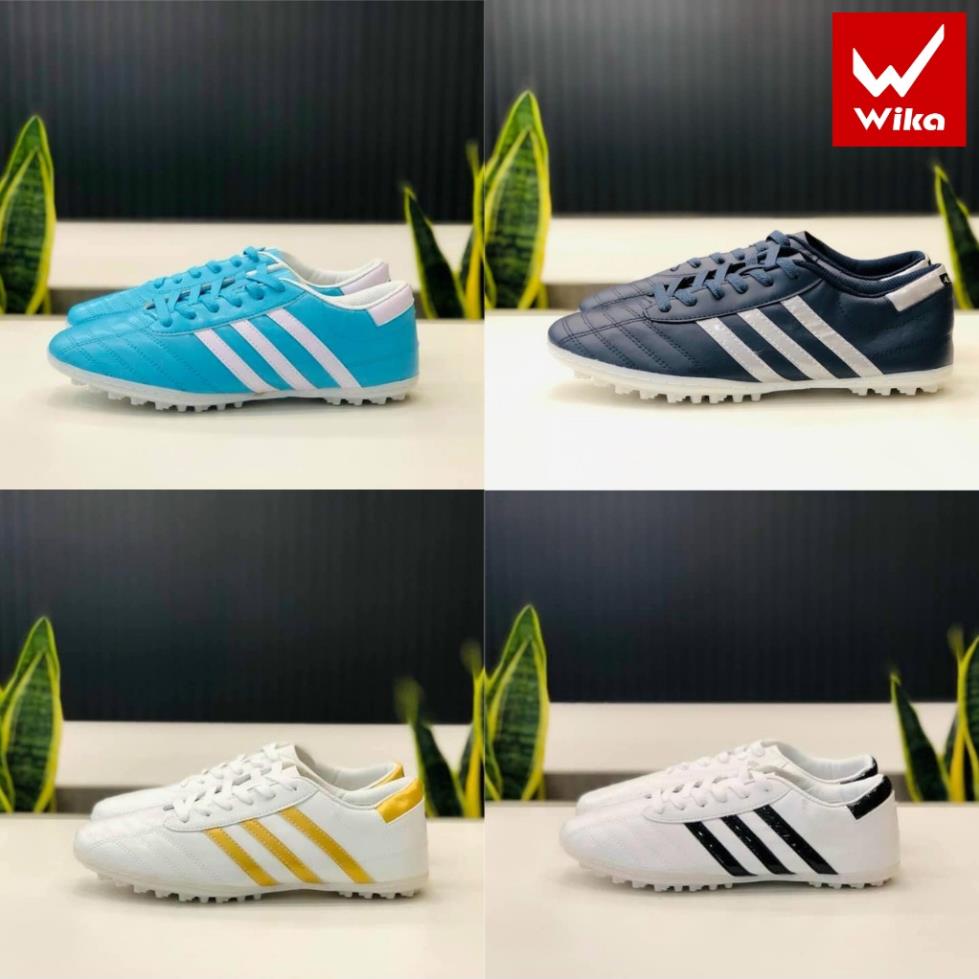 Giày Bóng Đá WIKA Thiết Kế 3 Sọc Có Đế Đinh TF Hỗi Trợ Bám Trụ Sân Cỏ Tốt, Khâu Full Chắc Chắn 2017 PU-2