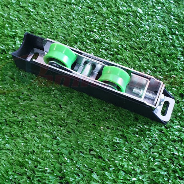 BÁNH XE ĐÔI CỬA LÙA 55 NHÔM KÍNH | MÃ KL27