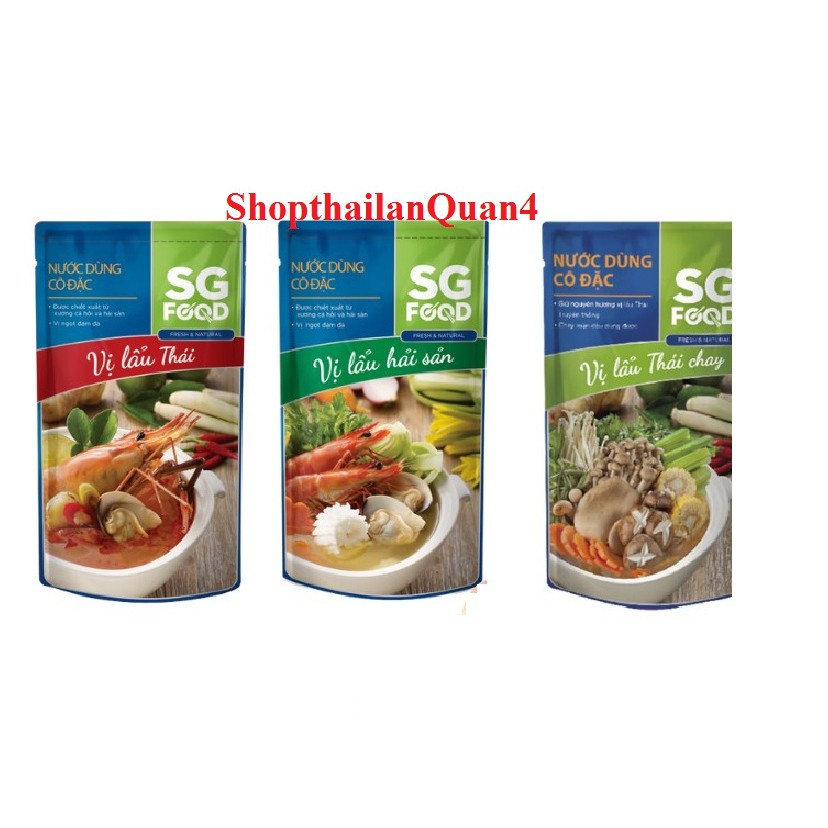 (HCM) Nước dùng cô đặc 3 vị SG Food 150g