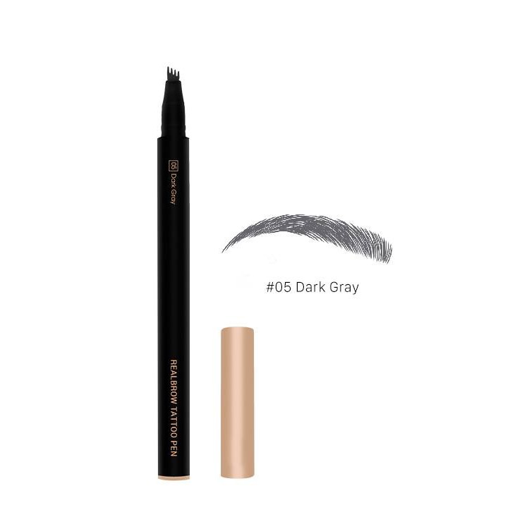 [Đại Lý Vacosi] Bút Kẻ Mày Phẩy Sợi Vacosi Xám Đen VM14 No.05 Natural Real Brow Tattoo