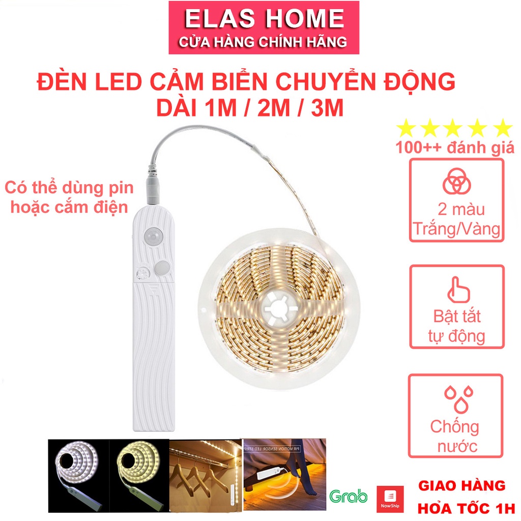 Đèn led dây cảm biến tự động thông minh tự động sáng khi có người di chuyển, tiện lợi, dễ dàng sử dụng và lắp đặt