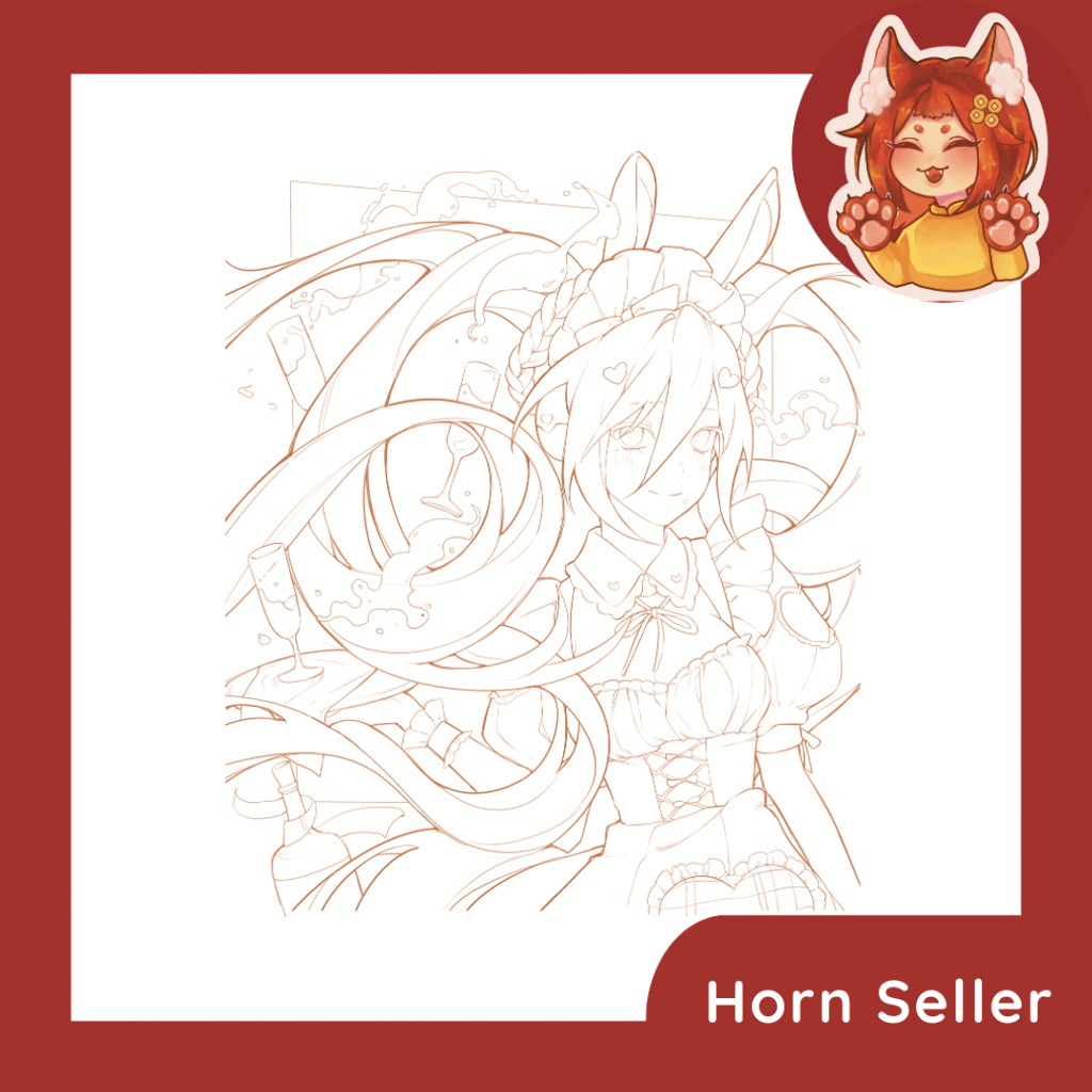 Line art "Merry Christmas" vẽ bởi Quỳnh Phạm