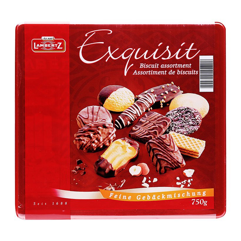 Bánh quy socola Exquisit Lambertz hỗn hợp 750g