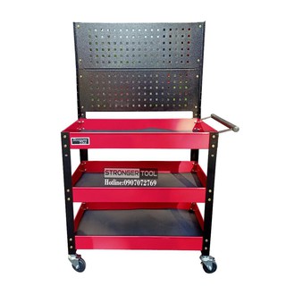 Xe đẩy đồ nghề 3 ngăn có tấm treo Stronger Tool