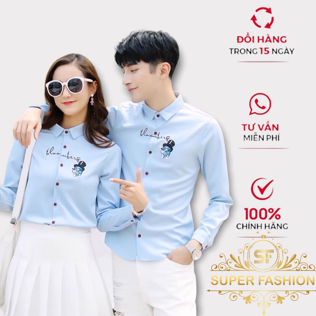 ÁO SƠ MI NAM NỮ THÊU HOẠ TIẾT SANG TRỌNG ĐẲNG CẤP