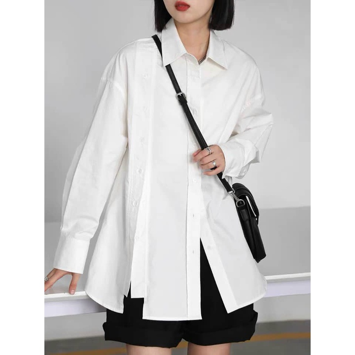 Áo babydoll tiểu thư A260 cổ bèo ren ngực quảng châu Thời trang Xmin HIHISHOPHAHA
