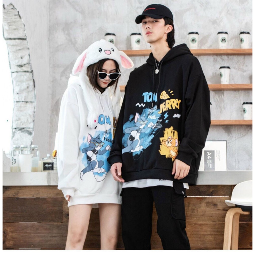 ÁO KHOÁC HOODIE NAM NỮ IN HÌNH CUTE