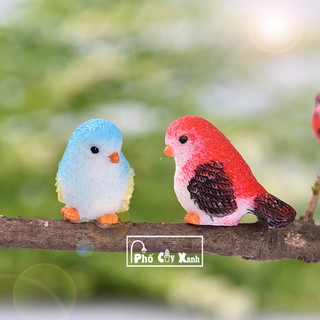 [Giá Siêu Rẻ] Chim Nhỏ Nhiều Màu xinh sắn làm phụ kiện trang trí cây xanh tiểu cảnh