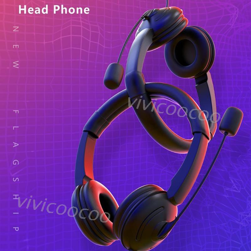 VIVI The volume of the noise-cancelling headset with USB headset is adjustable