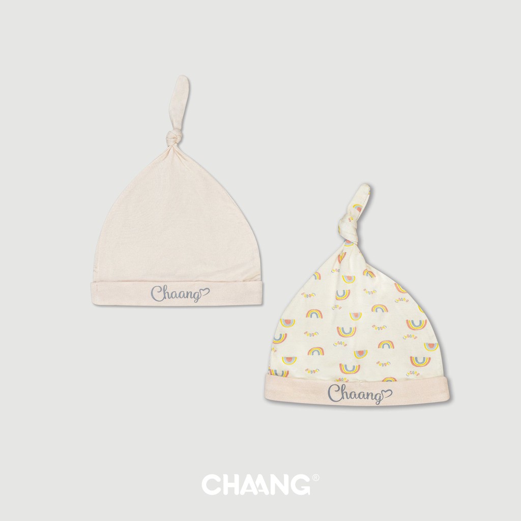 [CHAANG] Sét 2 mũ che thóp hãng Chaang, BST Chaang Summer 2021, phụ kiện sơ sinh Chaang cotton an toàn cho bé