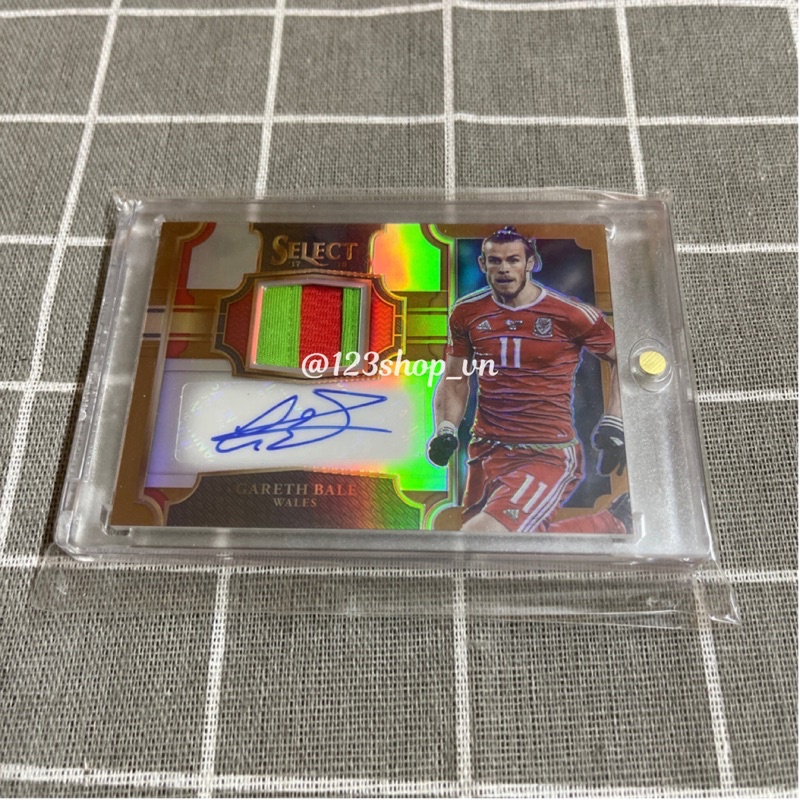 Thẻ chữ ký,mảnh áo Panini Gareth Bale 16/16 ( vui lòng đọc kỹ mô tả trc khi đặt )