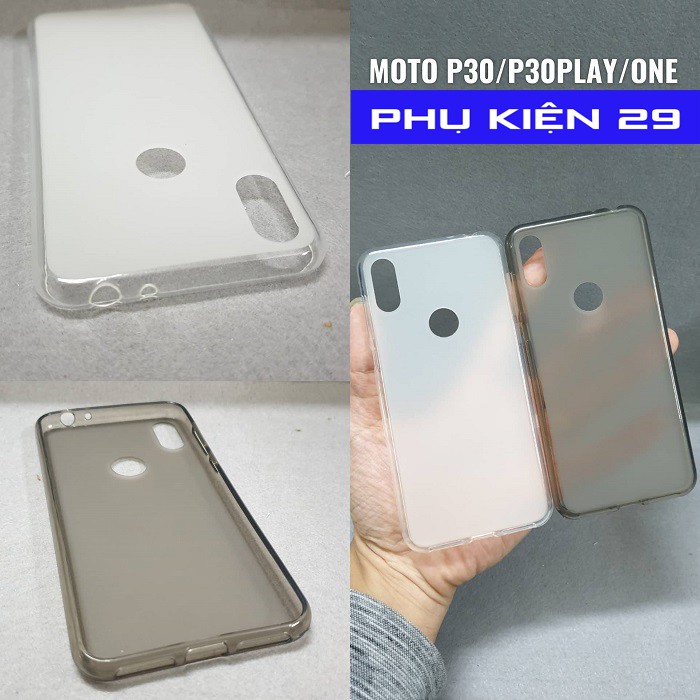 [Motorola P30 Play/ Moto One] Ốp lưng silicon dẻo nhám cao cấp