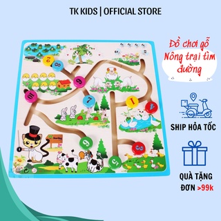 Trò chơi nông trại Vivitoys cho bé tìm đường 10 số zic zắc