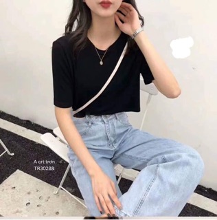 Áo crt trơn dáng thụng (TR)