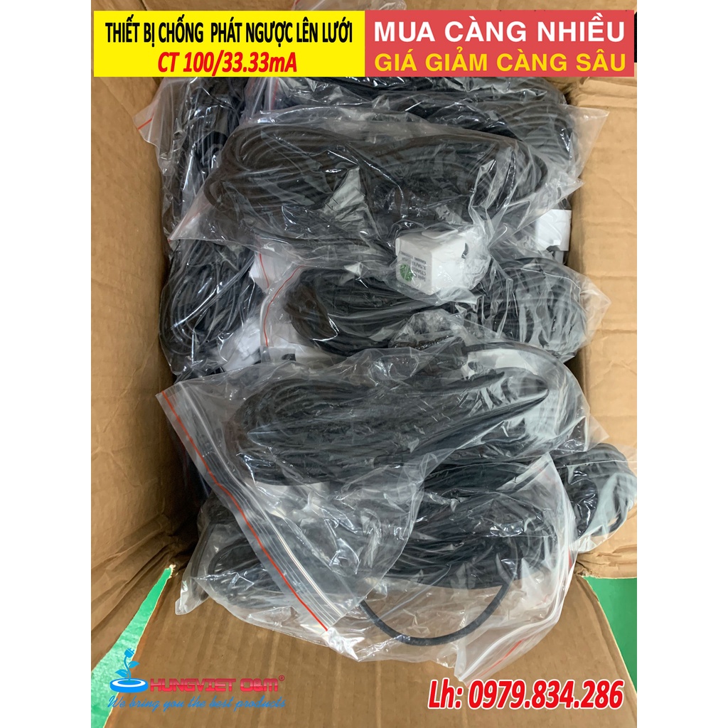 Zero Export 1 pha - Thiết Bị Chống Phát Ngược Lên Lưới 1 Pha CT 100/33.33mA dành cho với Inverter Solis 3kW - 5kW - 8kW