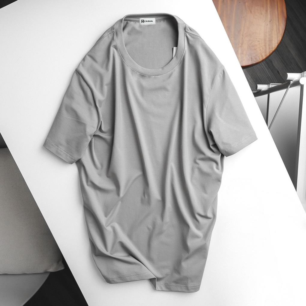 Áo thun N7 trơn 5 màu phông basic tee ngắn cổ tròn cộc tay cao cấp cotton 100% hàng hiệu nam nữ Unisex dáng thể thao ་