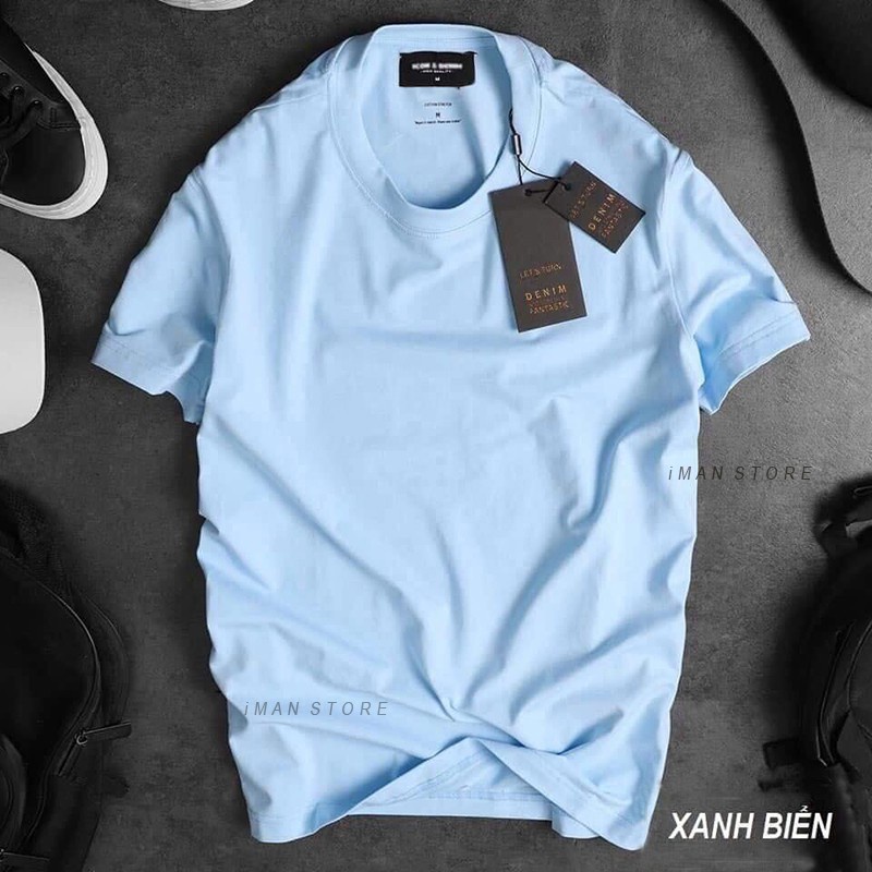Áo Thun Nam Cổ Tròn Cao Cấp, Áo Phông Nam Cổ Tròn Chất Liệu Cotton Mềm Mịn, Thoáng Mát, Chống Nhăn Xù | BigBuy360 - bigbuy360.vn