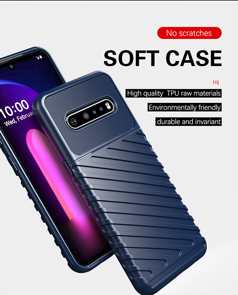 Ốp Điện Thoại Cao Su Mềm Chống Sốc Chống Trầy Xước Cho LG V60 V50S G8X ThinQ 5Gsh