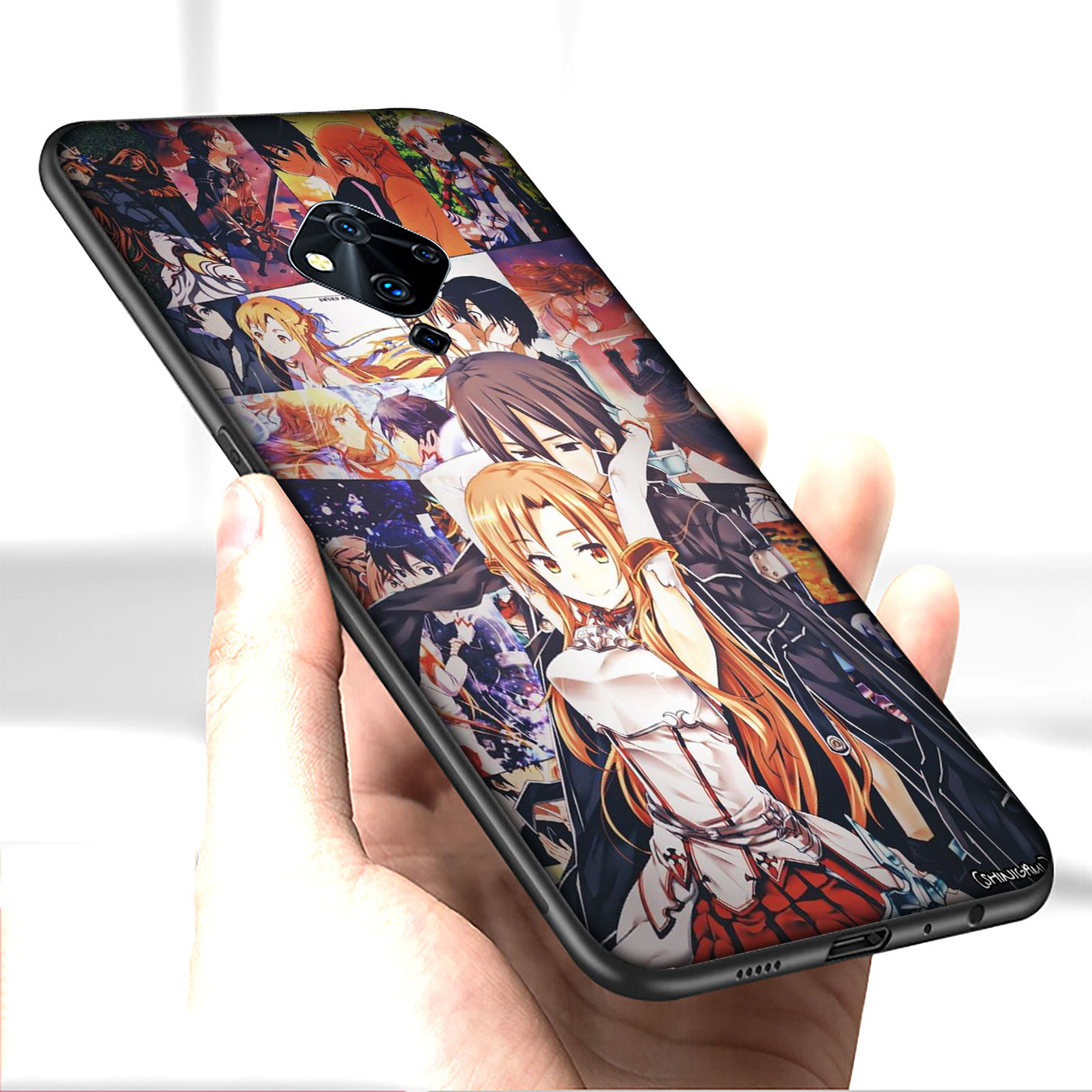 Ốp Điện Thoại Silicone Mềm In Hình Sword Art Online Cho Iphone 12 Mini 11 Max Pro Se 2020 Xr