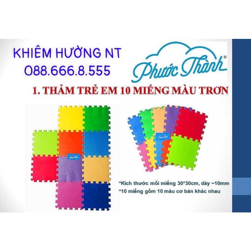 Thảm Xốp 2 mặt cho bé vui chơi thỏa thích