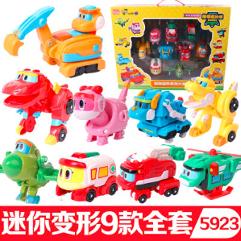Mô hình xe đồ chơi biến hình Gogo Dino Explorers Rex thiết kế độc đáo cho bé