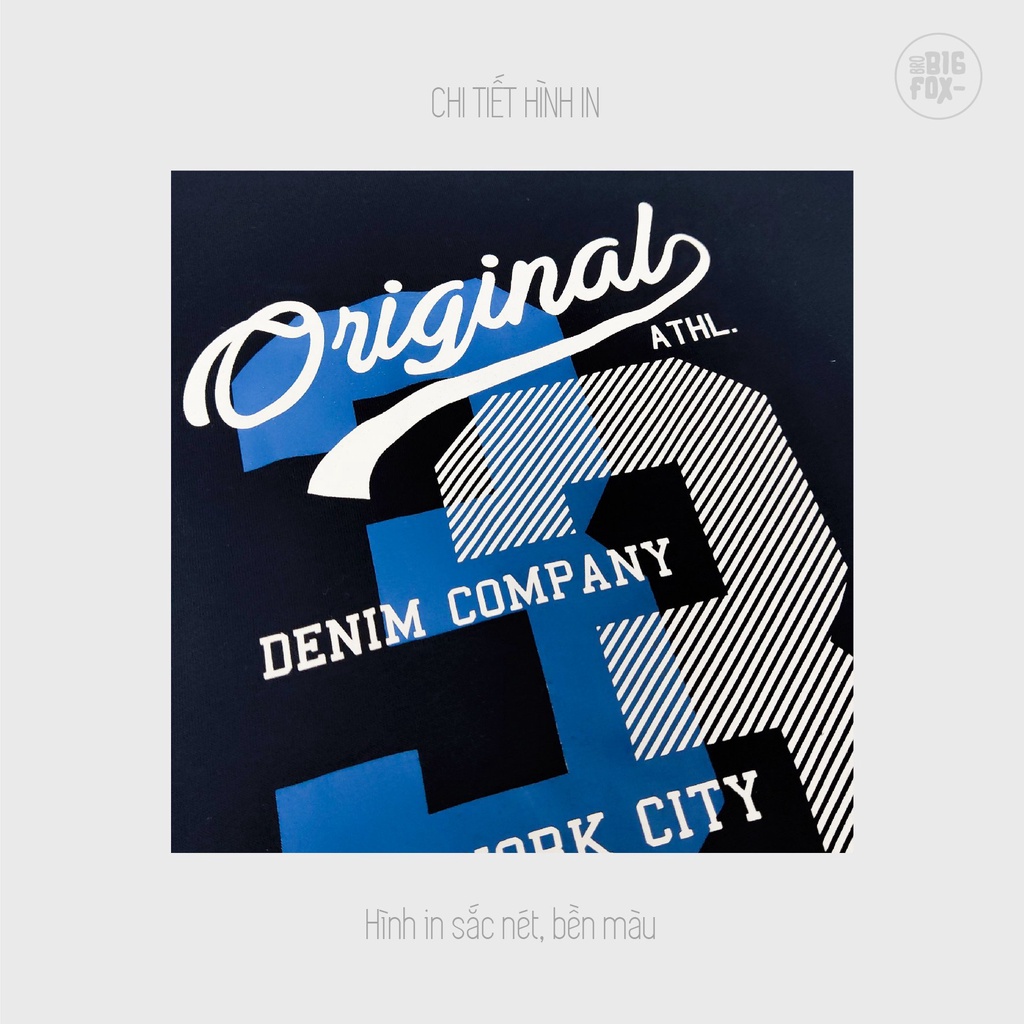 Áo Thun Bé Trai Size Đại Bigfox, Áo Phông Trẻ Em In Hình Số 3,Chất Cotton Xuất