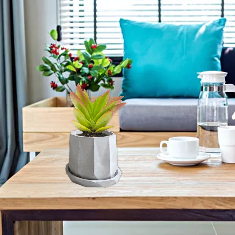 Khuôn Silicone Làm Chậu Hoa Hình Lục Giác