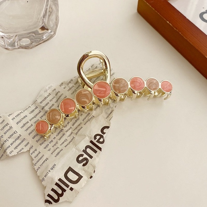 Korea Large Elegant Metal Hair Clip for Women