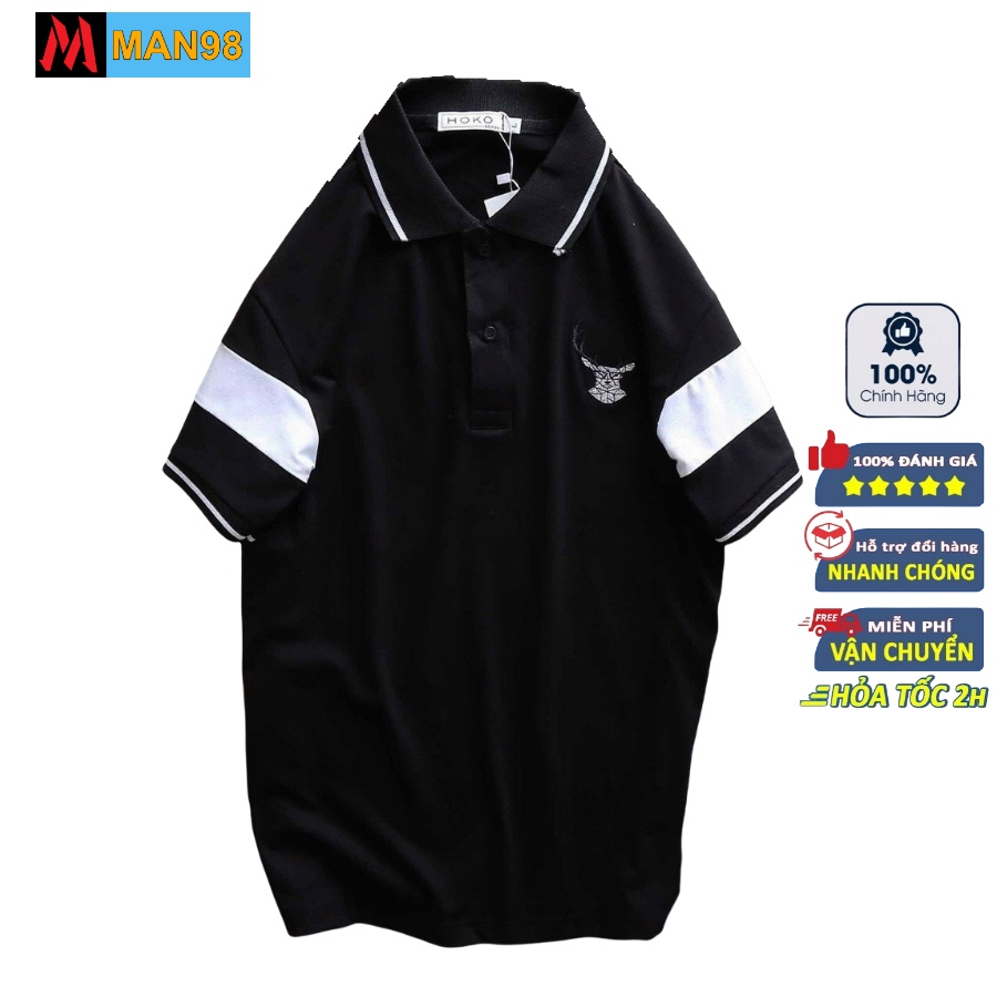 Áo polo nam cổ bẻ thêu logo hươu cao cấp PL3