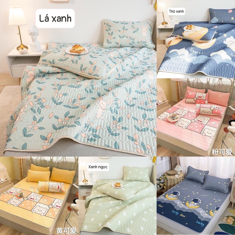 Chiếu điều hòa cao su non Latex 3D Tấm trải đệm nệm mỏng