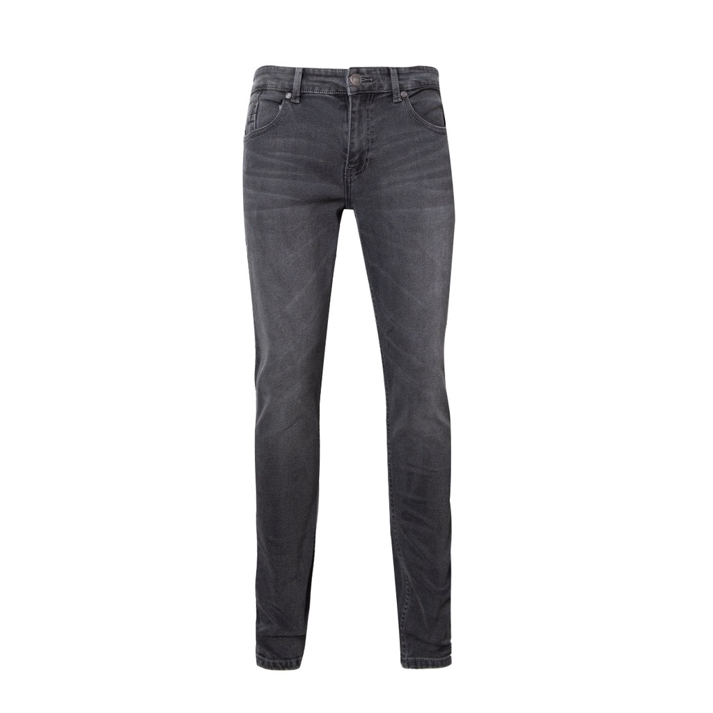 Quần jean nam hàng hiệu Owen QJSL220285 dáng slim fit ống côn màu xám đậm vải bò denim cotton cao cấp bền đàn hồi tốt