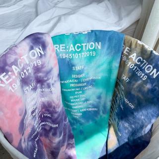 【COD】T-shirt with gradient tie-dye printing